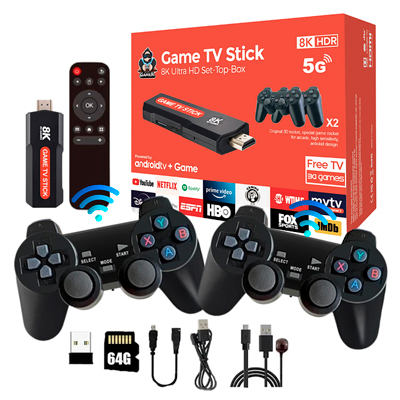 TV STICK GAME Q9 8K UHD SET TOP BOX ANDROID 5G