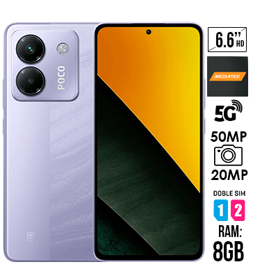 CELULAR XIAOMI POCO M7 PRO 5G PURPLE 256GB