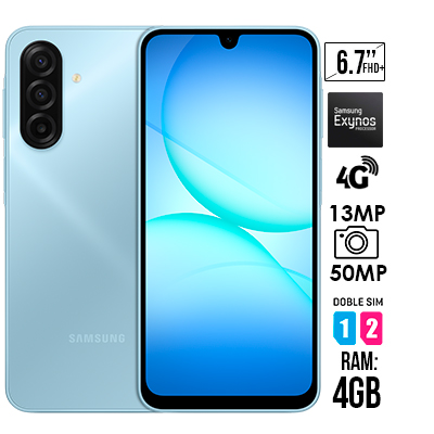 CELULAR SAMSUNG GALAXY A17 128GB AZUL